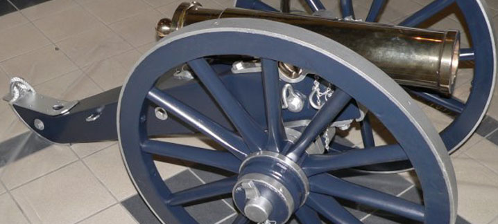 Fremont Cannon, college football's largest trophy, a replica of a 19th century Howitzer cannon.