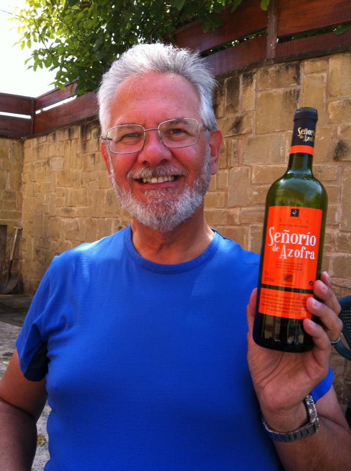 Alan with bottle #3 in Azofra