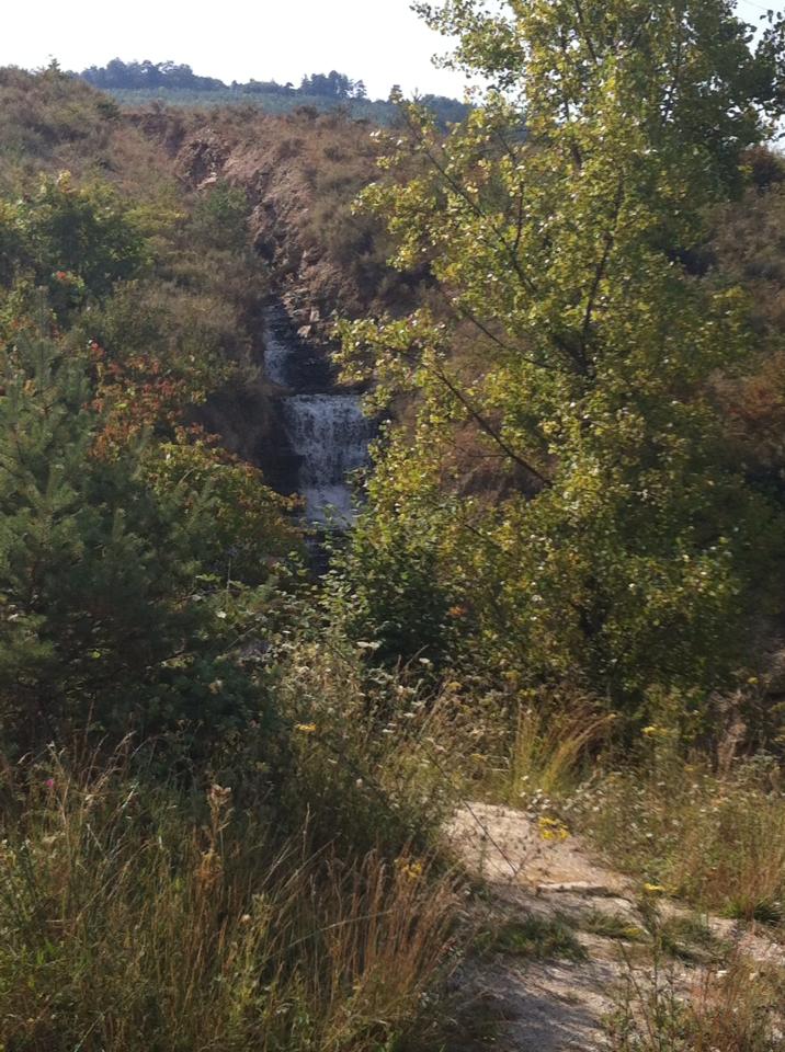 Waterfall near the ruins of Venta del Puerto 