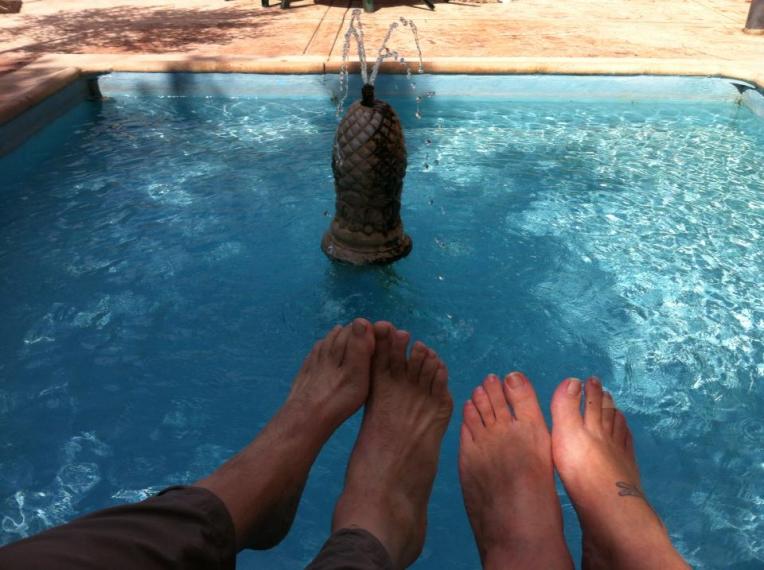 Cooling off in Azofra