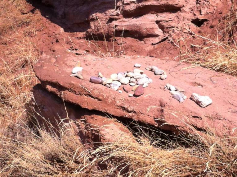 Stone altar outside of Ventosa