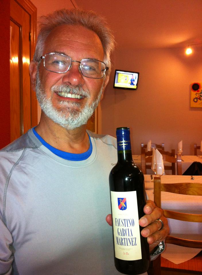 Alan enjoying some fine Spanish wine, Ages