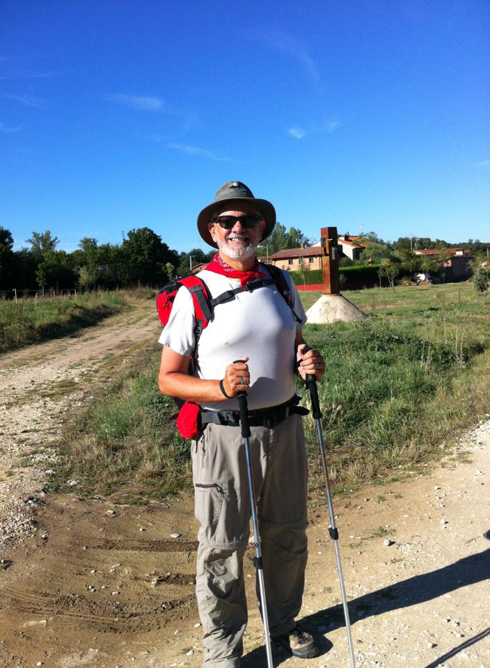 Alan on the trail near San Juan de Ortega