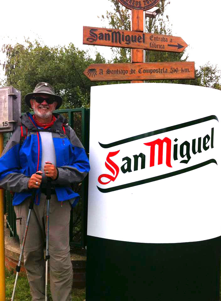Alan at the San Miguel brewery outside of Burgos