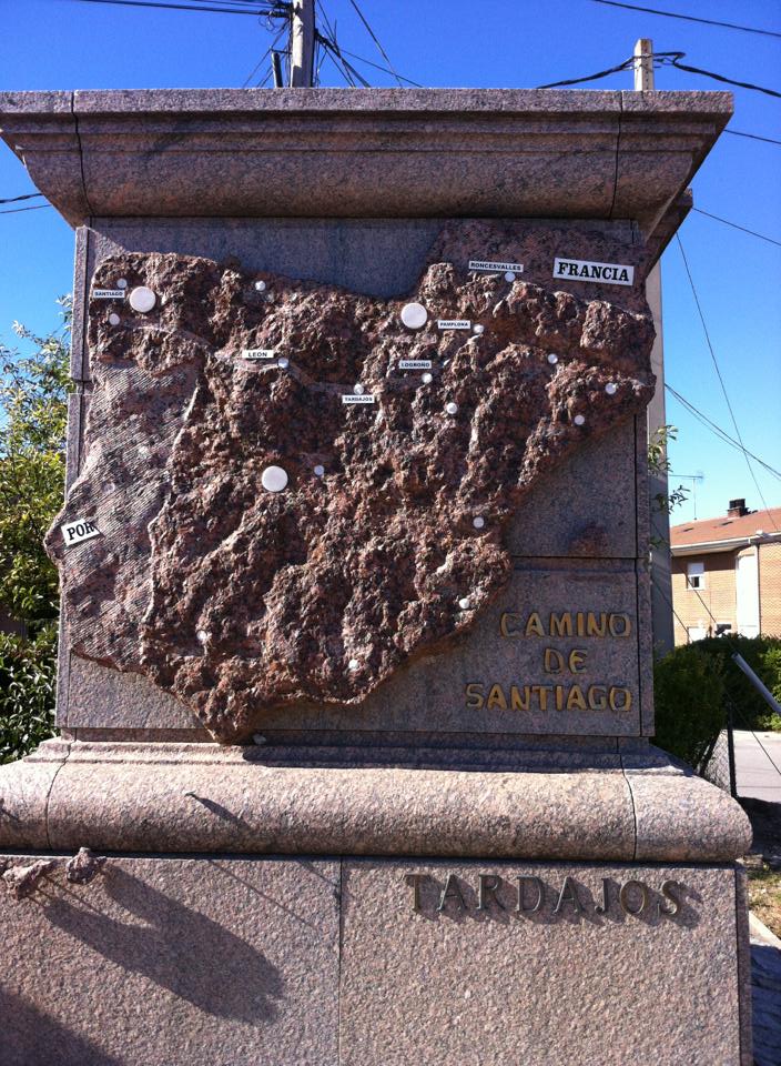 Camino sculpture in Tardajos