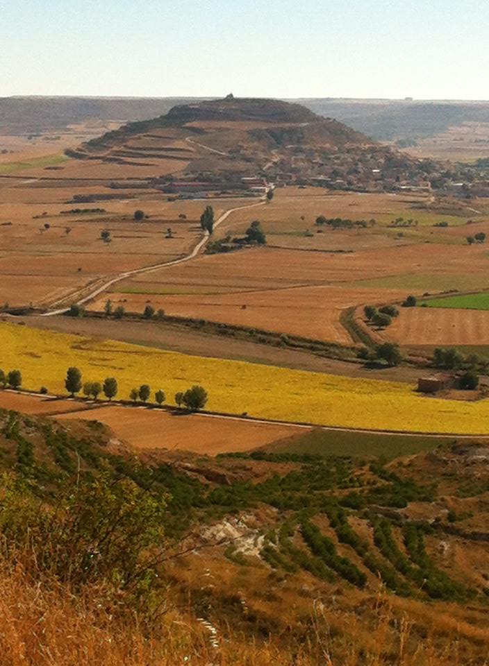 Looking back at Castrojeriz from the top of “Liar’s Hill”