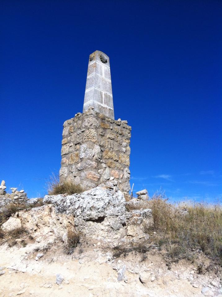 Pilgrim marker at the top of “Liar’s Hill”