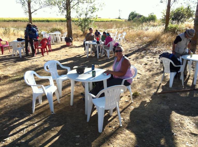 Hot dog stand in the middle of a cornfield