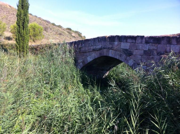 Medieval bridge over Rio Salido (Salt River) or as we called it, River of Death