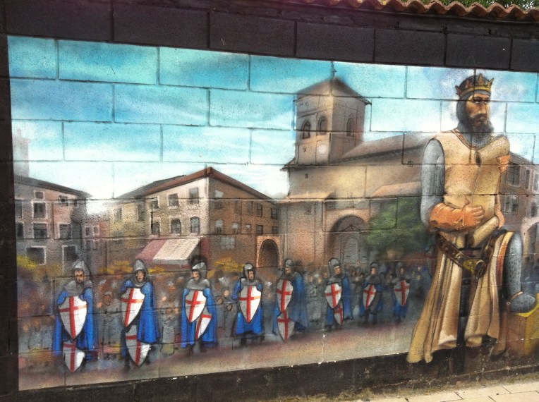 Mural of Templar Knights