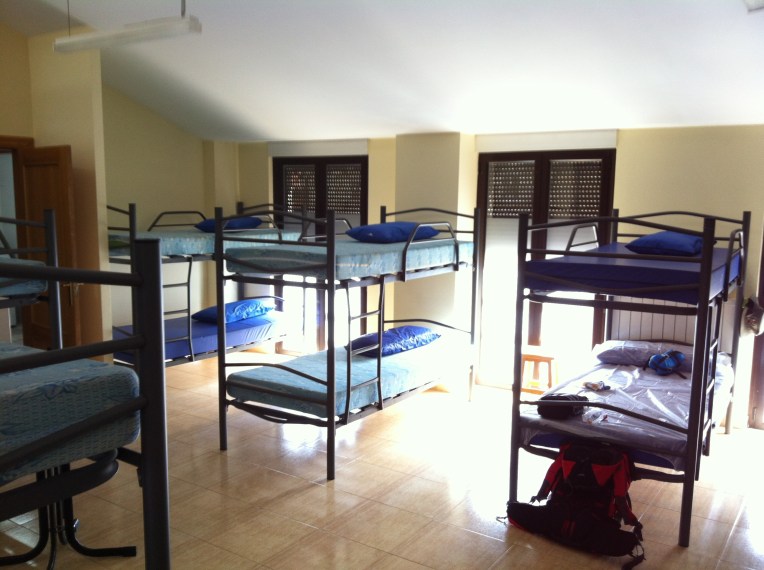 Our room at the albergue in Ages