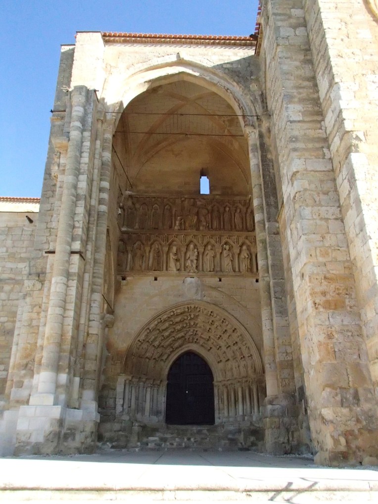Portico of Santa María la Virgen Blanca, 12th century, built by the Knights Templar, Villalsirga