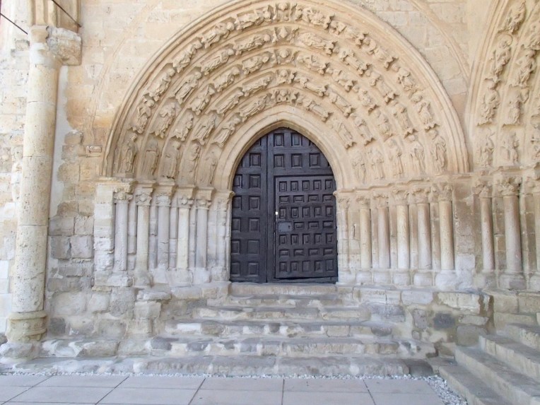 Portico of Santa María la Virgen Blanca, 12th century, built by the Knights Templar, Villalsirga