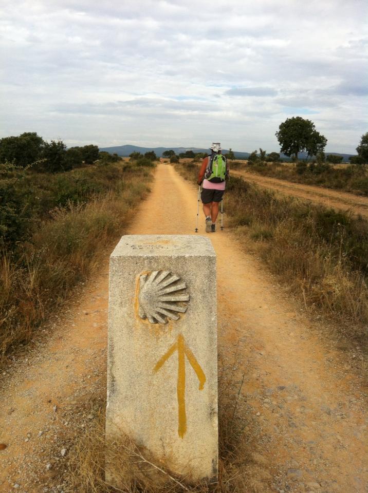 Camino marker outside of Astorga