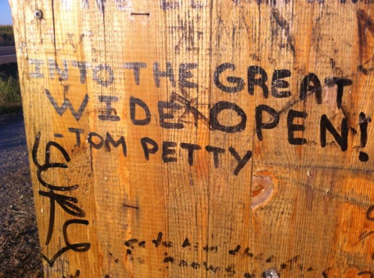 Tom Petty is popular among Camino graffiti artists