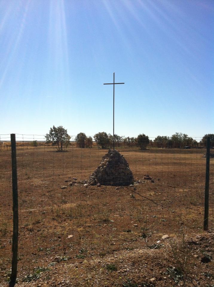 Pilgrim monument outside of San Miguel