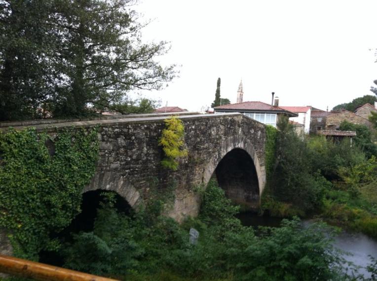 Medieval bridge in Furelos, Ponte Velha