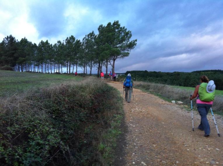 Tracy on trail near Hospital de la Cruz