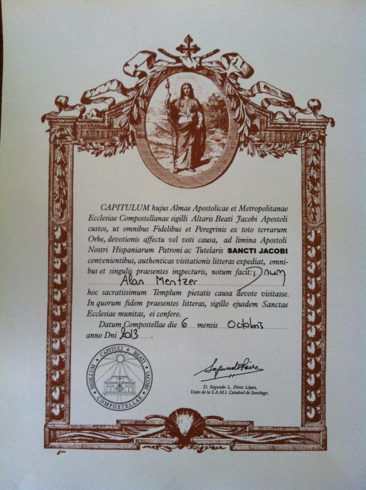 Alan’s Compostela