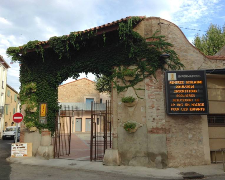 Mairie and Modern Art Museum in Salses-les-Chateau. 
