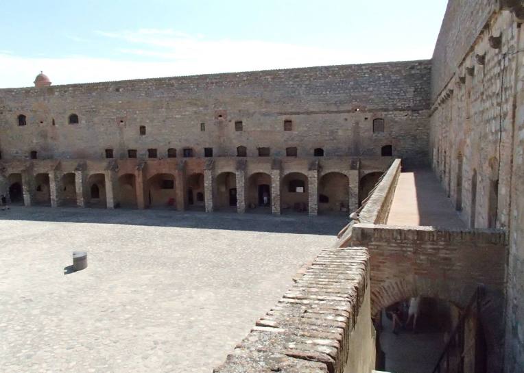 The east side of the courtyard.
