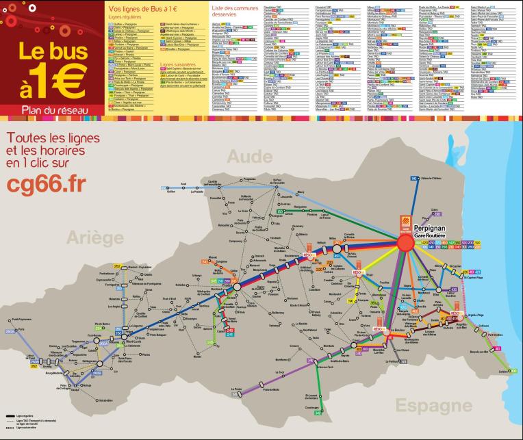 1€ Bus Map