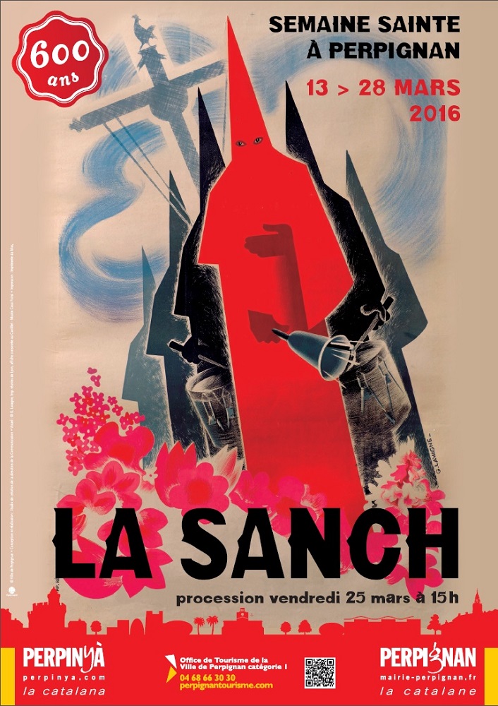 Poster of the Procession de la Sanch à Perpignan (Perpignan Tourism Office)